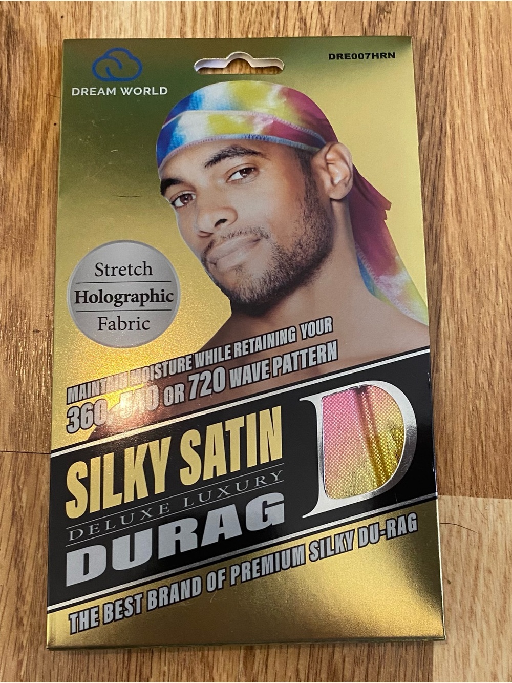 Dream World Silky Satin Holographic Durag - Multicolor New